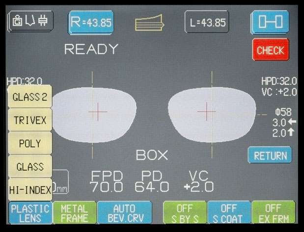 Clear LCD Screen width Touch-Panel Interface